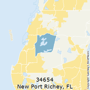 new port richey zip code 34654